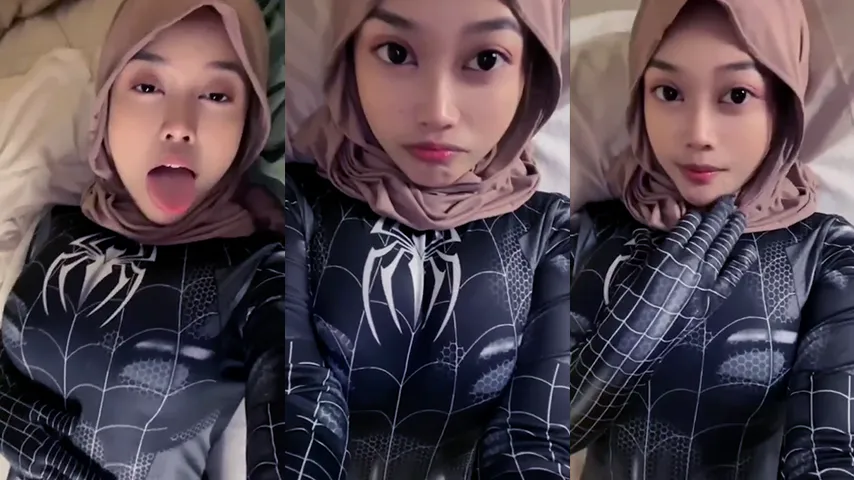 Bokep Shei Hijab Cosplay Spiderman Viral